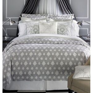 SFERRA & Peter Som ~ Queen Duvet Cover ~ Egyptian Cotton Italy ~ Damask Pattern